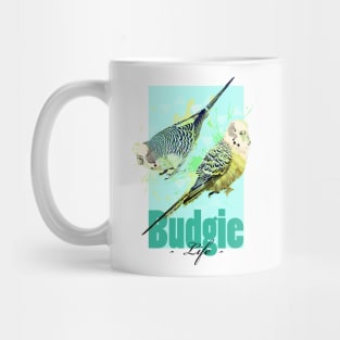 Tropical Aquarell Budgies Parakeets Parrot Life Mug